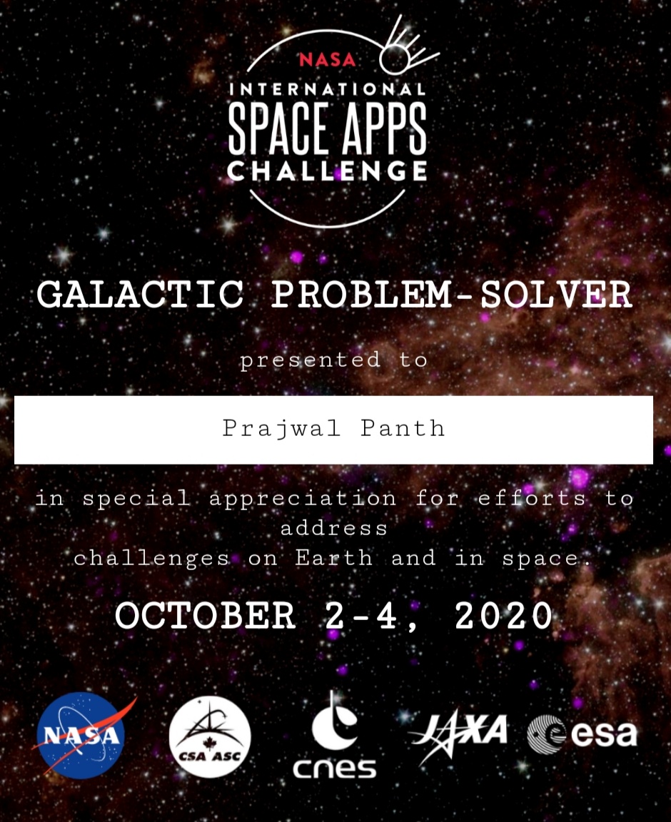 Galactic Problem Solver - 2020