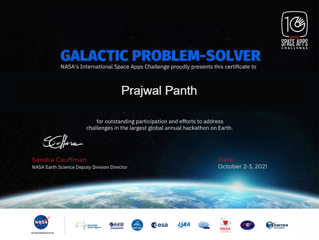 Galactic Problem Solver - 2021