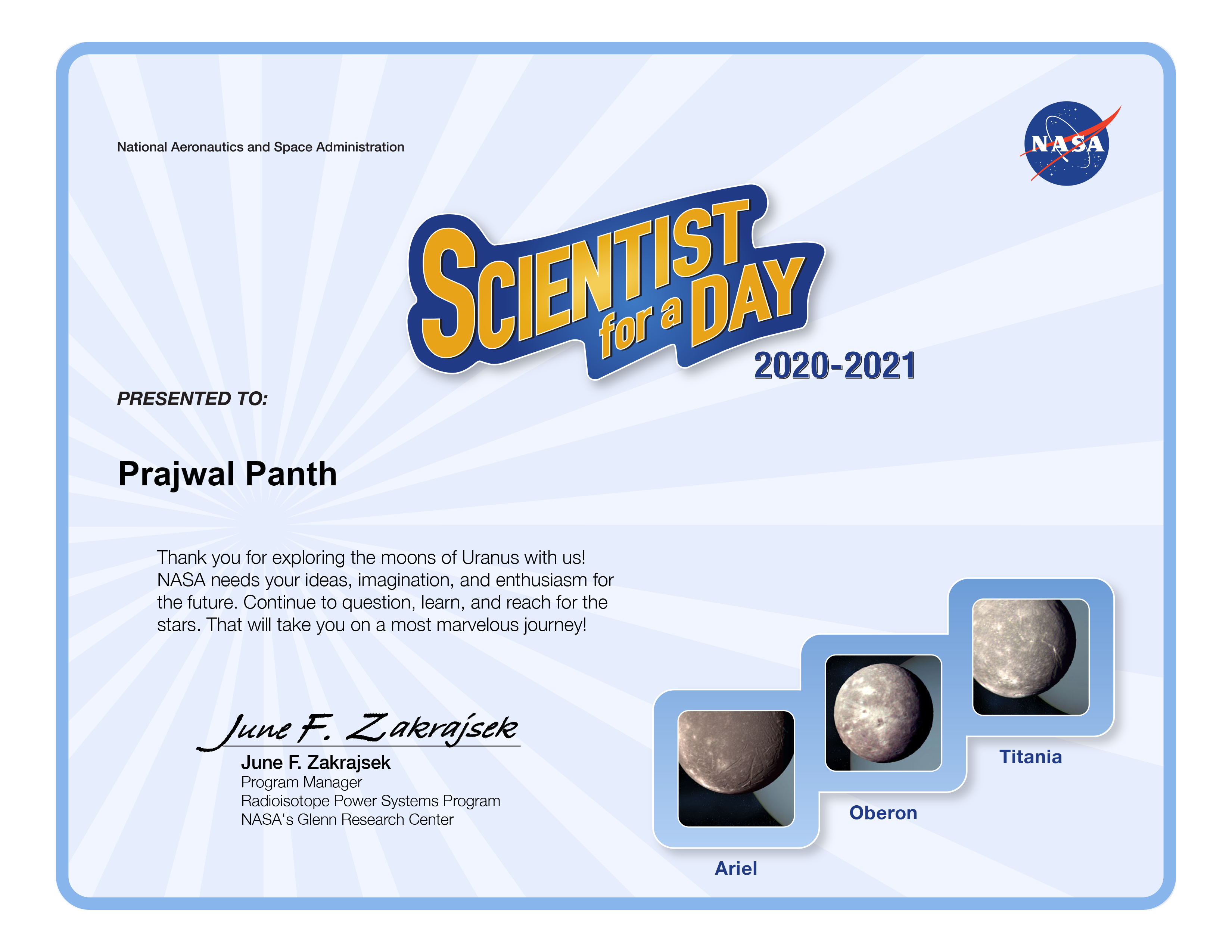Scientist for a Day