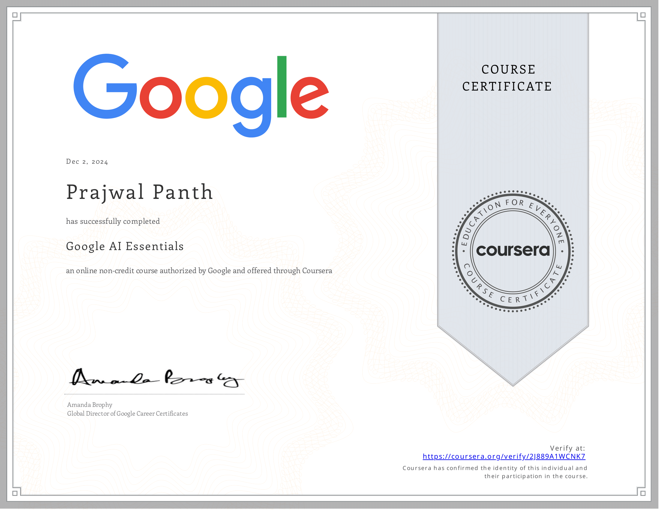 Google AI Essentials