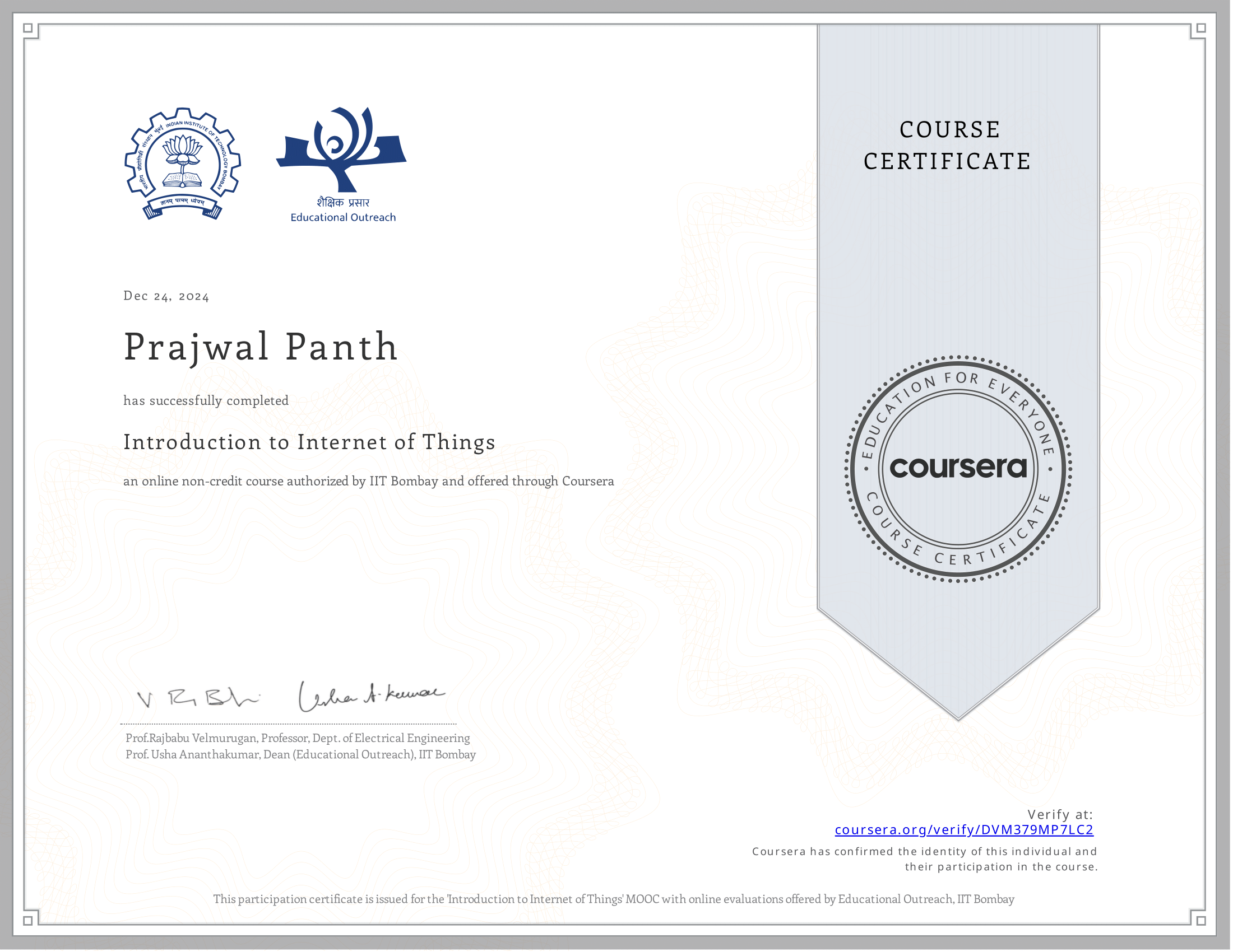 IIT Bombay - Introduction to IoT